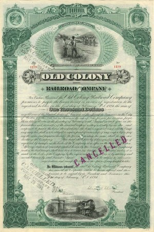 Old Colony Railroad Company - Bond